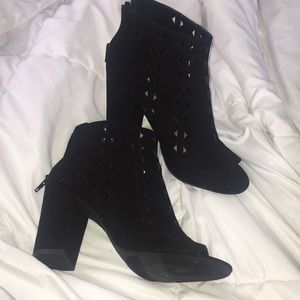 Black ankle booties